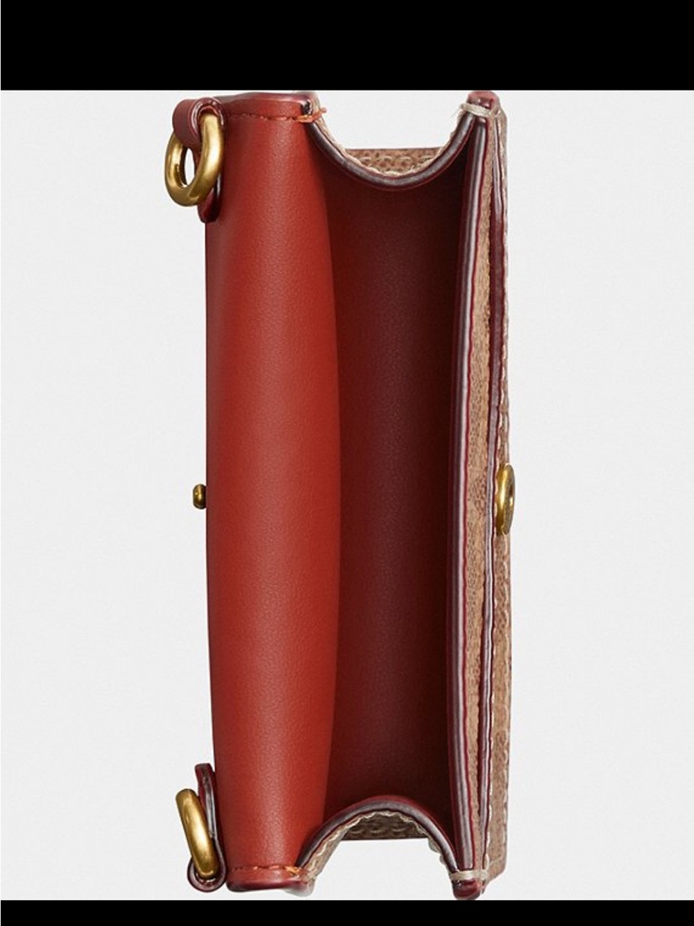NWT Coach Essential Signature Canvas Half Flap Card Case - Picture 6 of 6